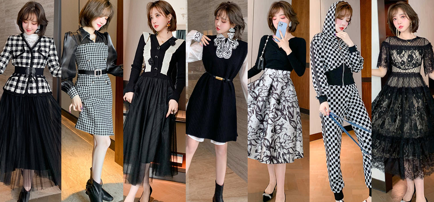 【1週間コーデ】1/17(月)-1/23(日)の新作で作る!華やかなモノトーンコーデ7STYLE!