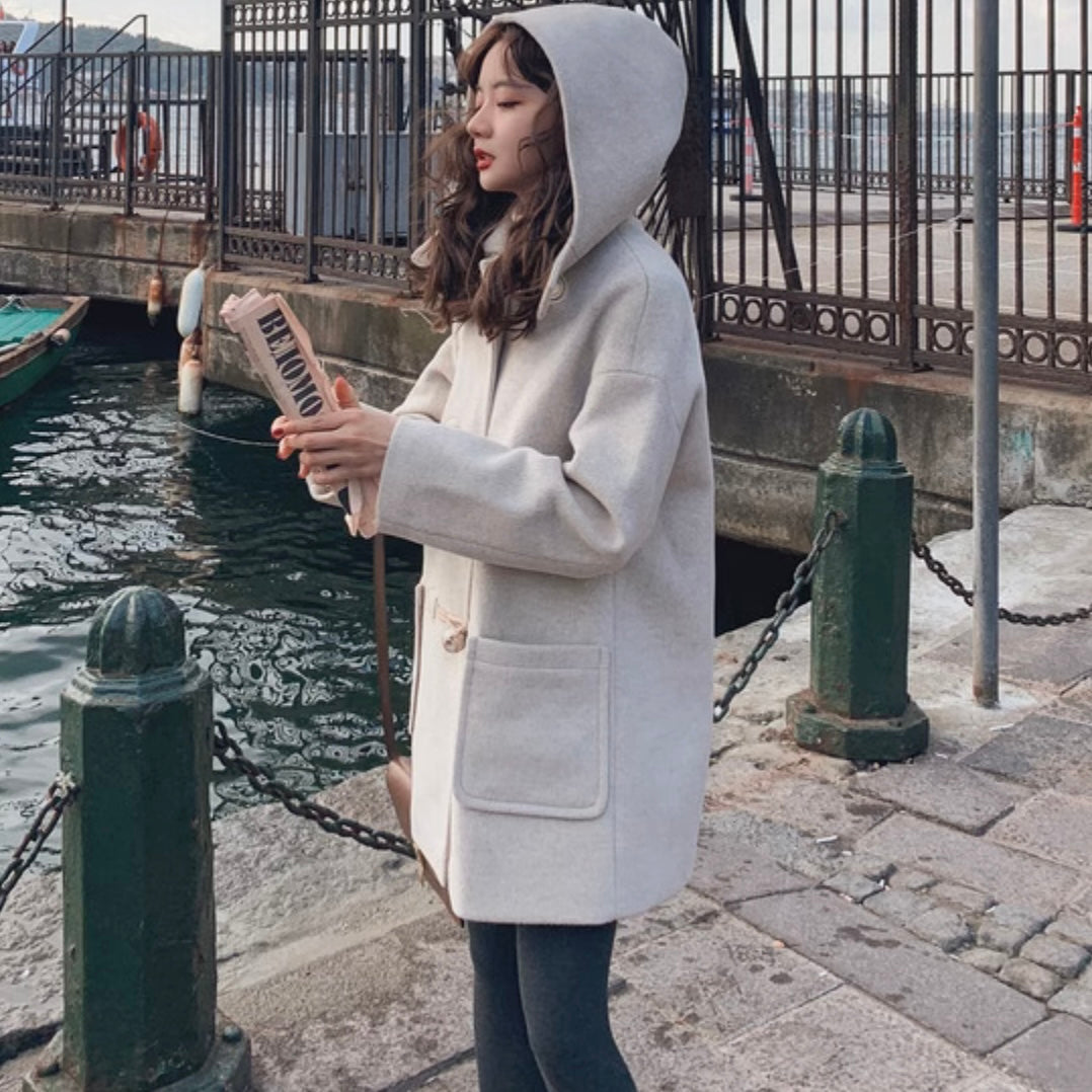 2wayミドル丈ダッフルコート