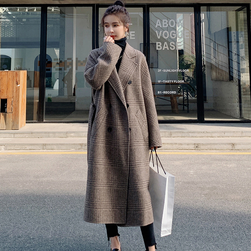 レトロチェック柄チェスターコート