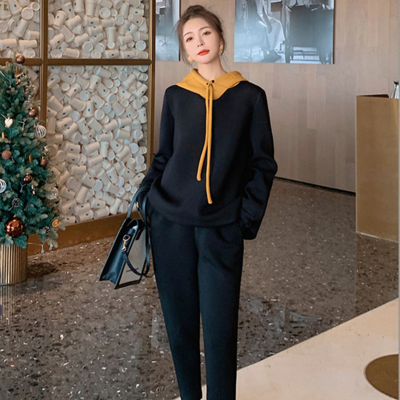 バイカラースウェットセットアップ