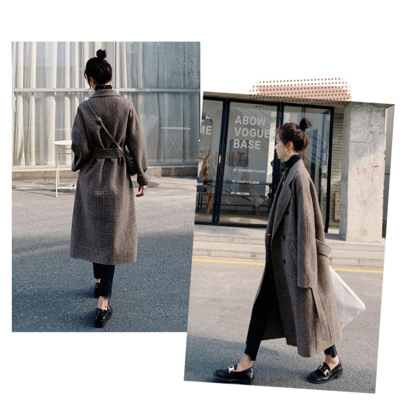 レトロチェック柄チェスターコート