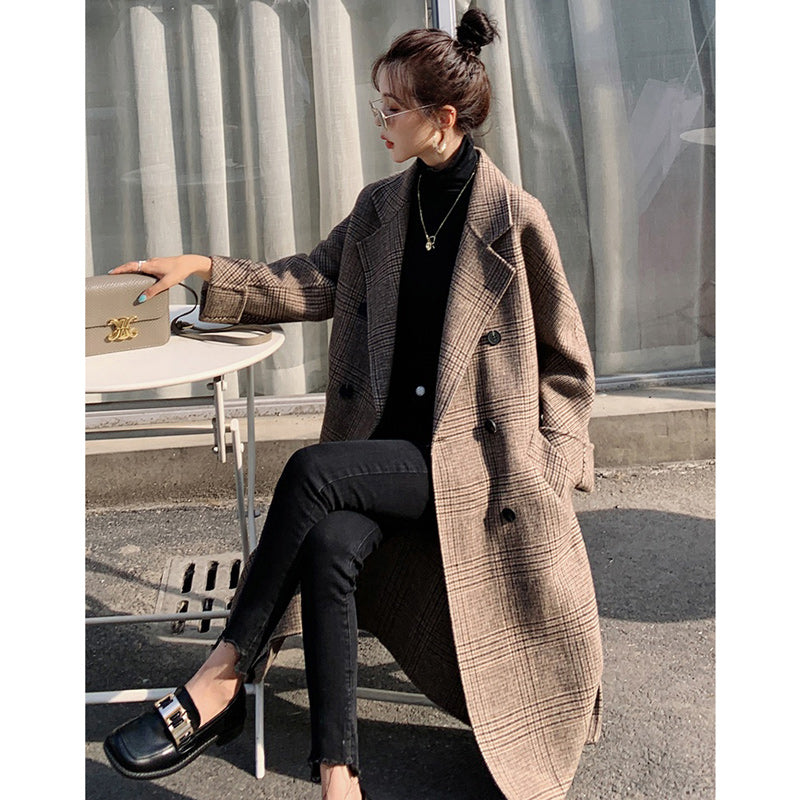 レトロチェック柄チェスターコート