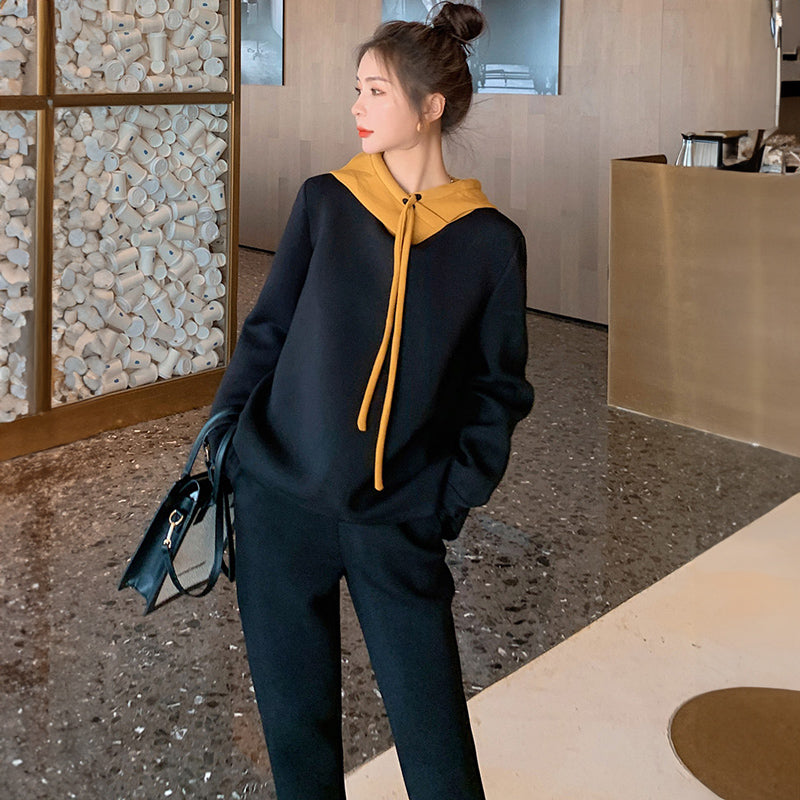 バイカラースウェットセットアップ