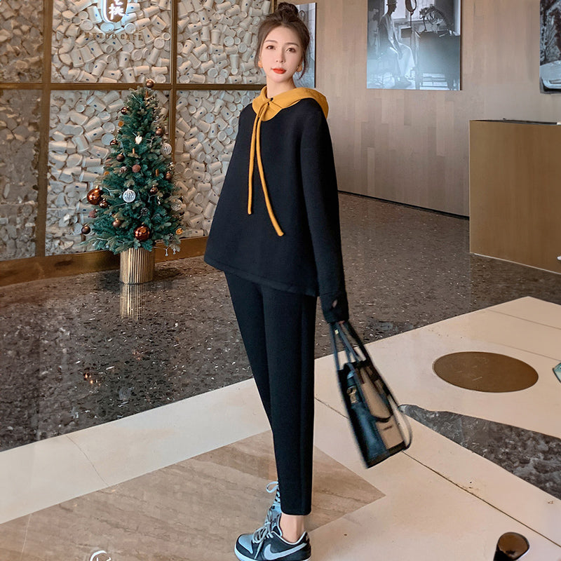 バイカラースウェットセットアップ