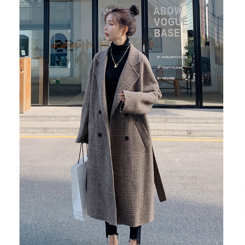 レトロチェック柄チェスターコート