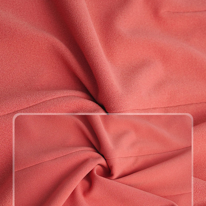 オフショルダーペンシルラインフリルドレス