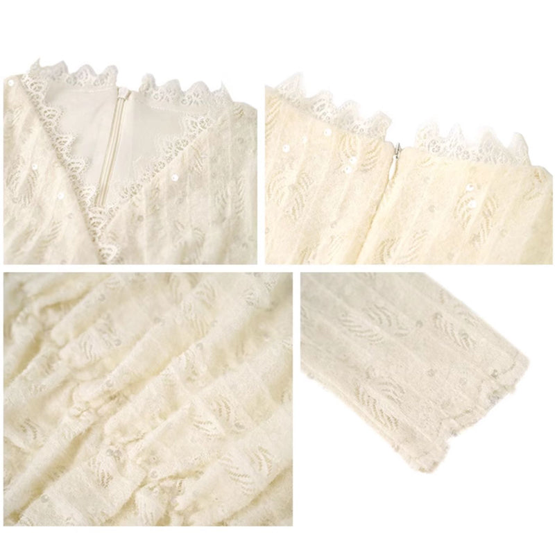 Vネックシャーリングミニワンピース(2colors)