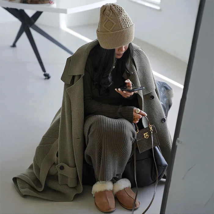 ニットガウンマキシトレンチコート(7colors)