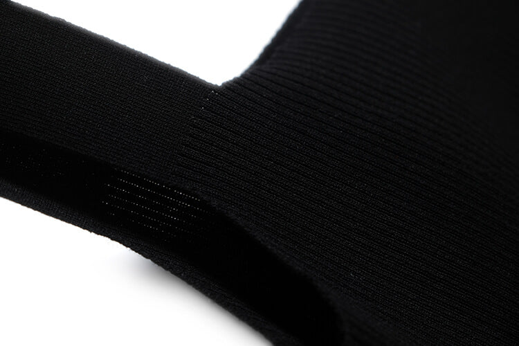 フロントリボンキーネックボーダークロシェニット×ノースリーブワンピース【上下別売り可】