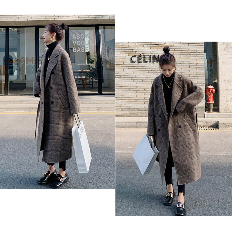 レトロチェック柄チェスターコート