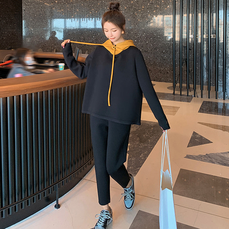 バイカラースウェットセットアップ