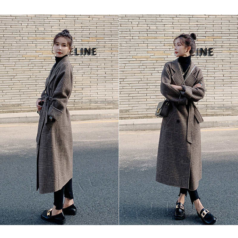 レトロチェック柄チェスターコート