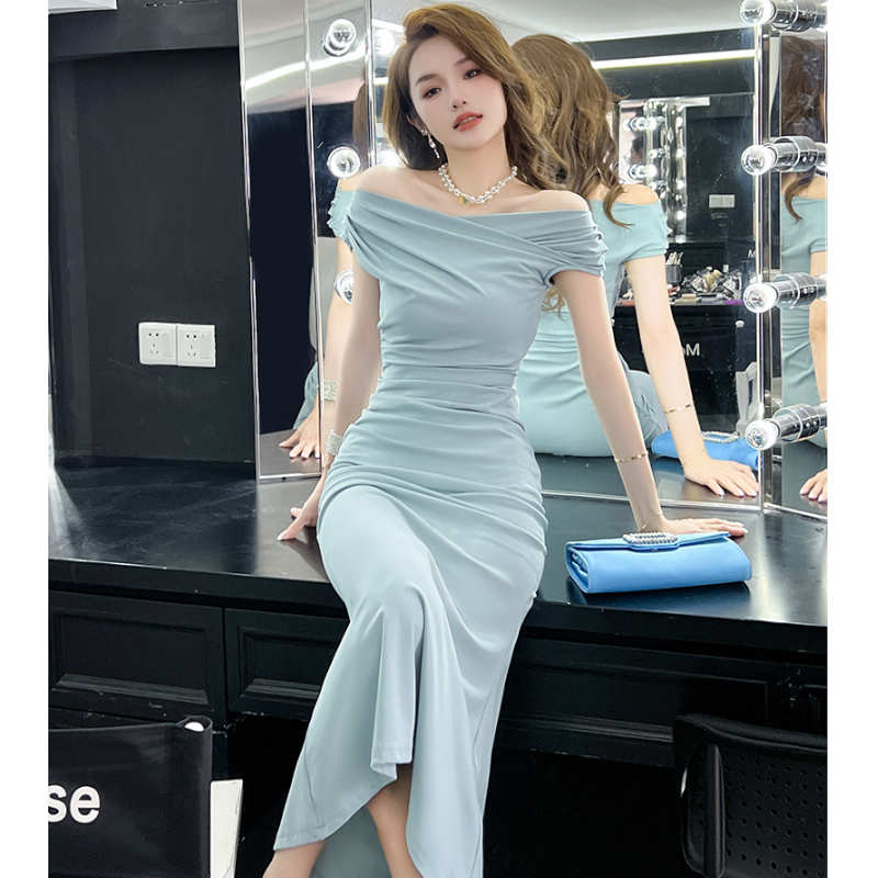 2WAYオフショルダーマーメイドワンピース(2colors)