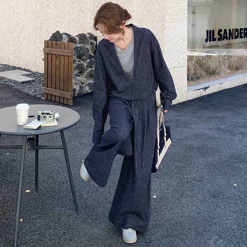 レイヤード風ワイドセットアップ