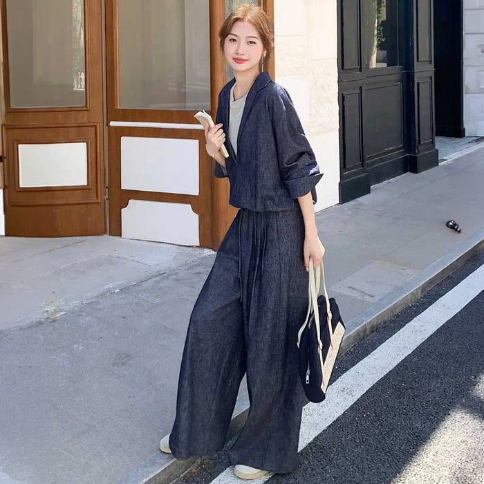 レイヤード風ワイドセットアップ