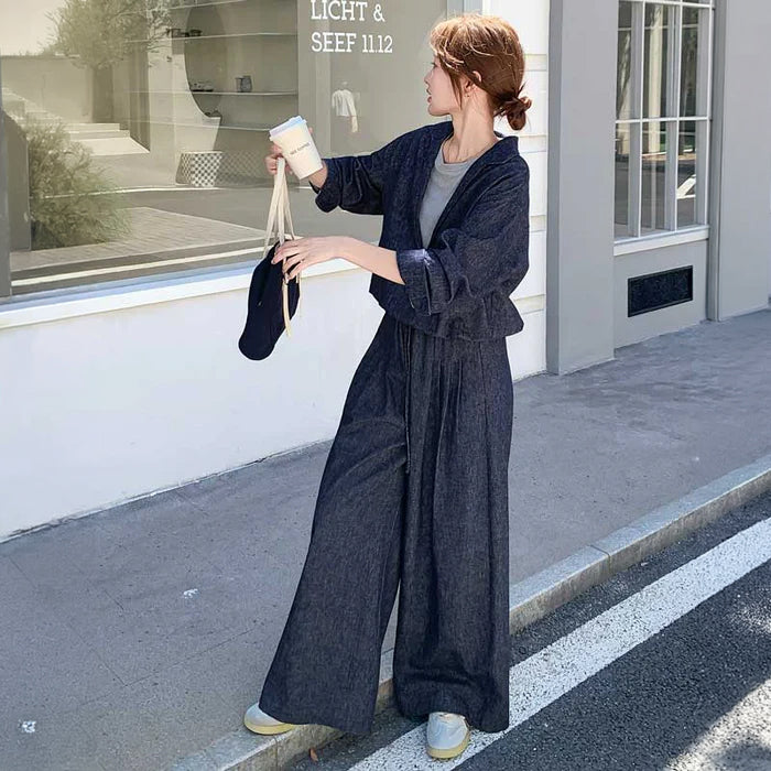 レイヤード風ワイドセットアップ