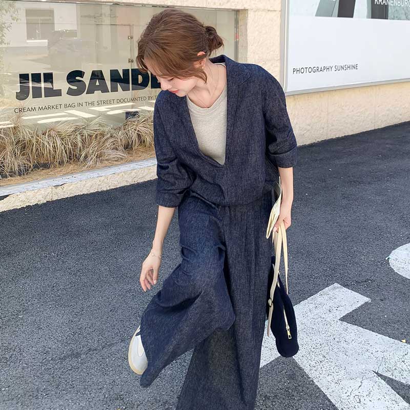 レイヤード風ワイドセットアップ