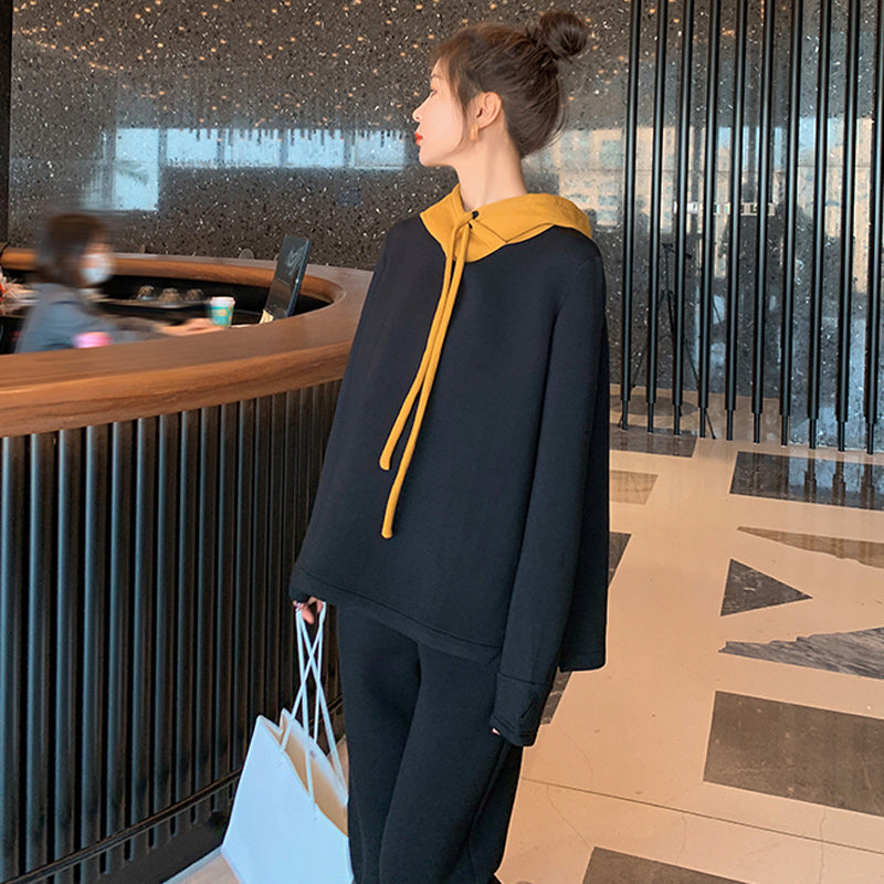 バイカラースウェットセットアップ