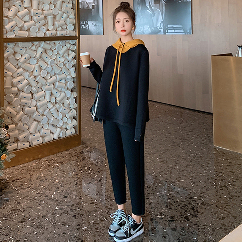 バイカラースウェットセットアップ