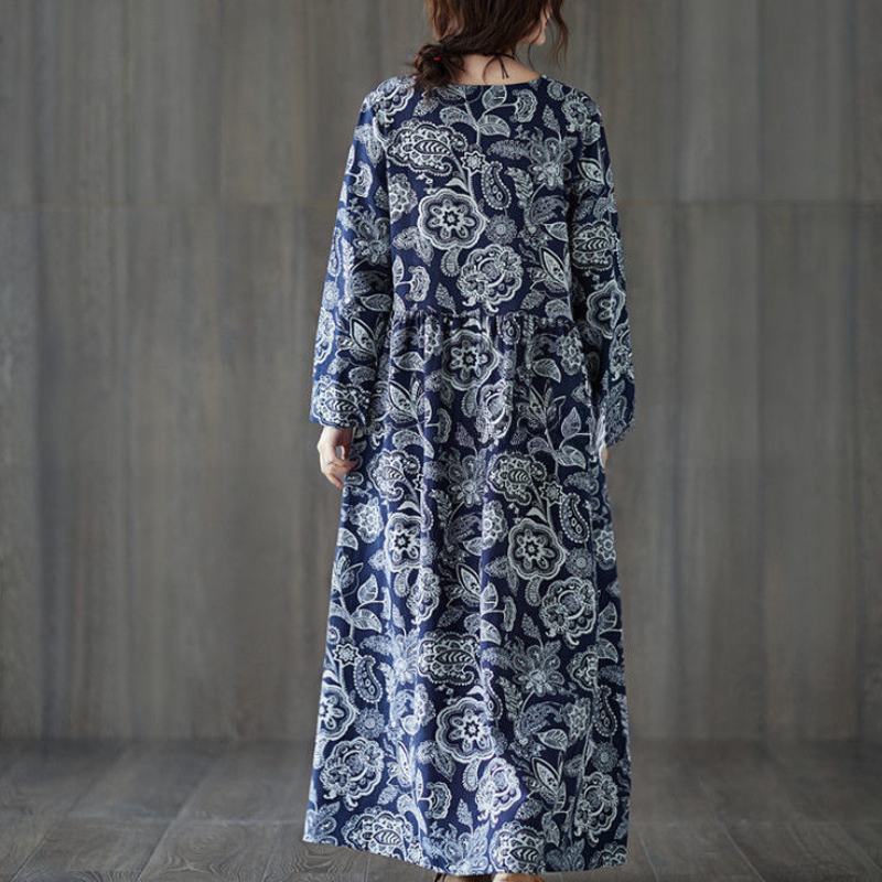 ペイズリープリントワンピース (2variation)