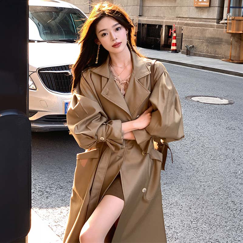 ボリューム袖トレンチコート