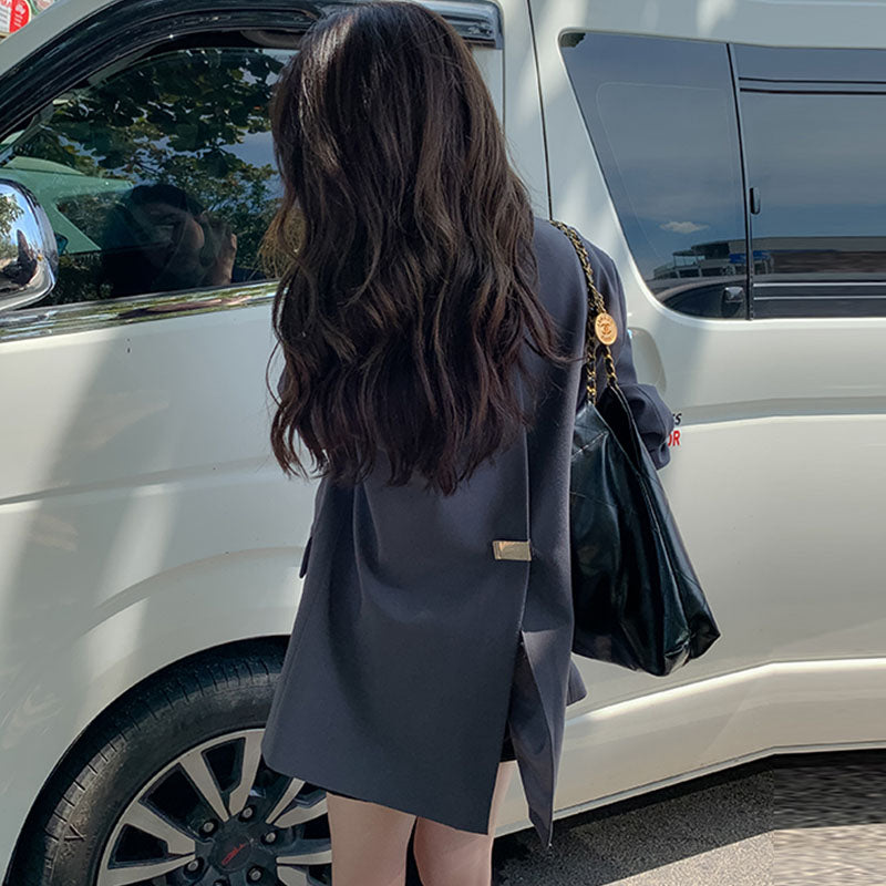 ミディ丈テーラードジャケット(3colors)