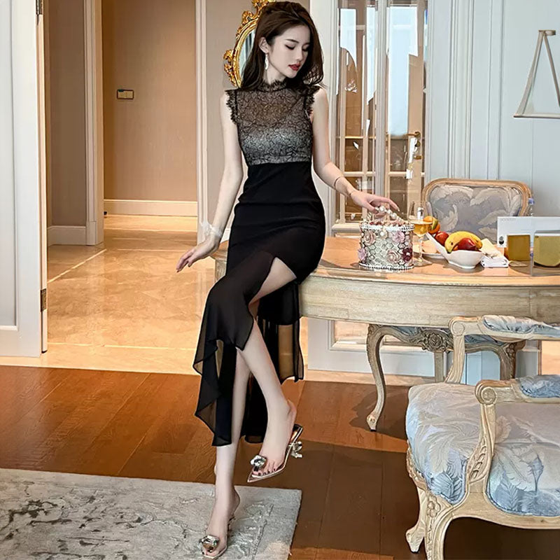 シアーブラックワンピース