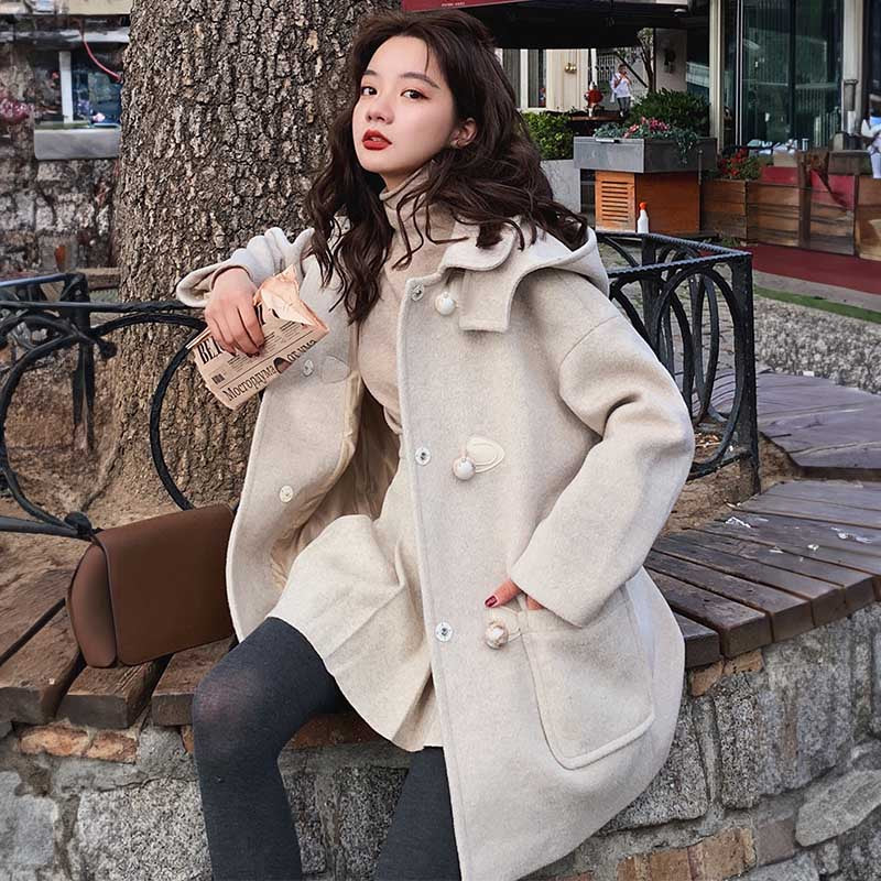 2wayミドル丈ダッフルコート