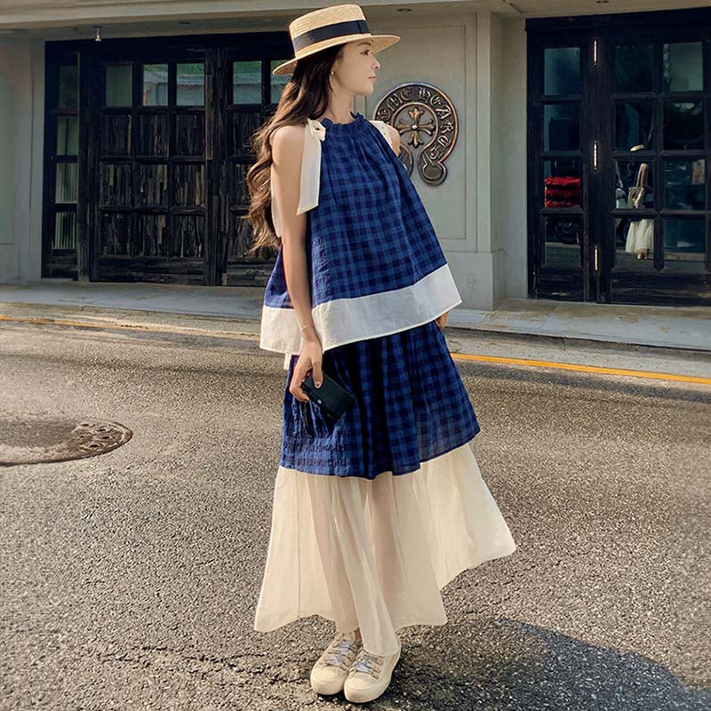 レイヤードチェックセットアップ