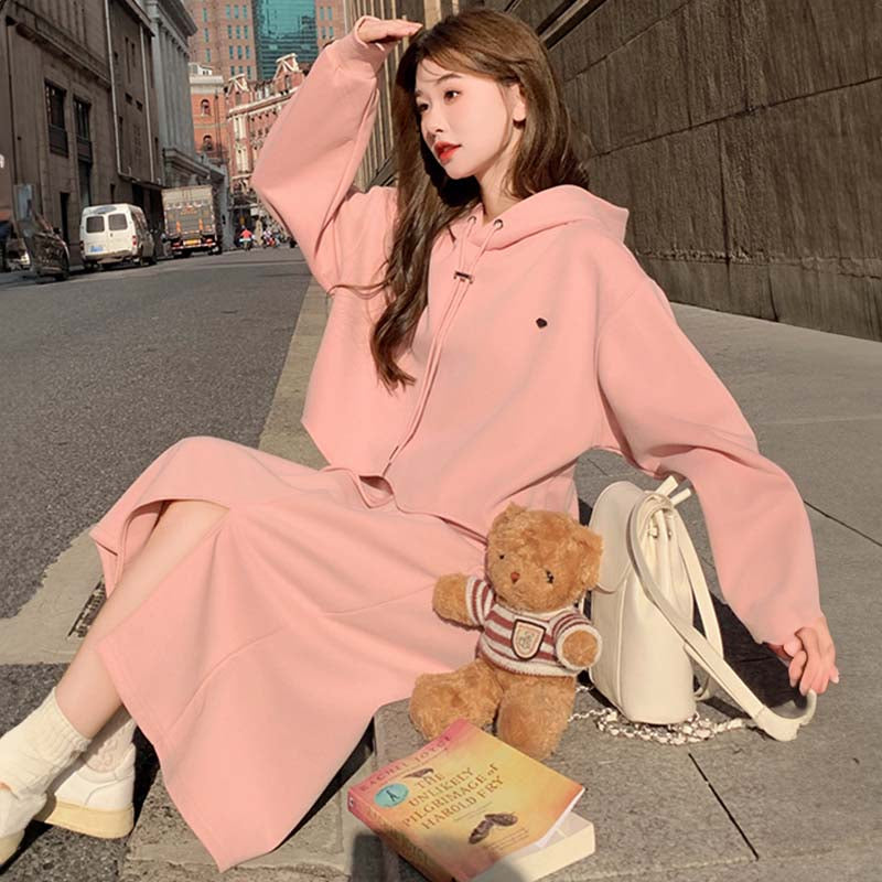 スカラップフーディースウェットセットアップ