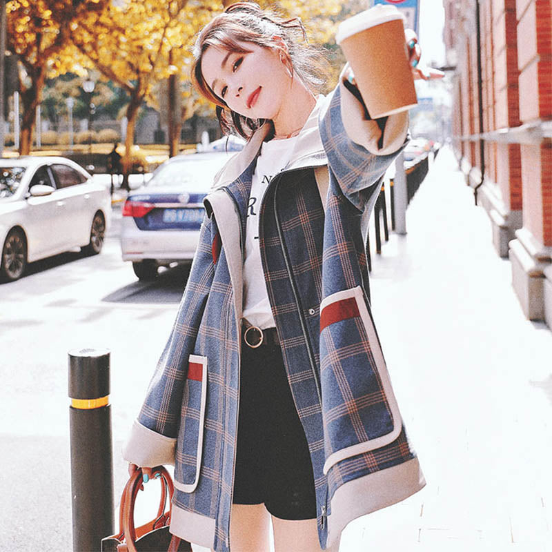 オーバーサイズチェックコート