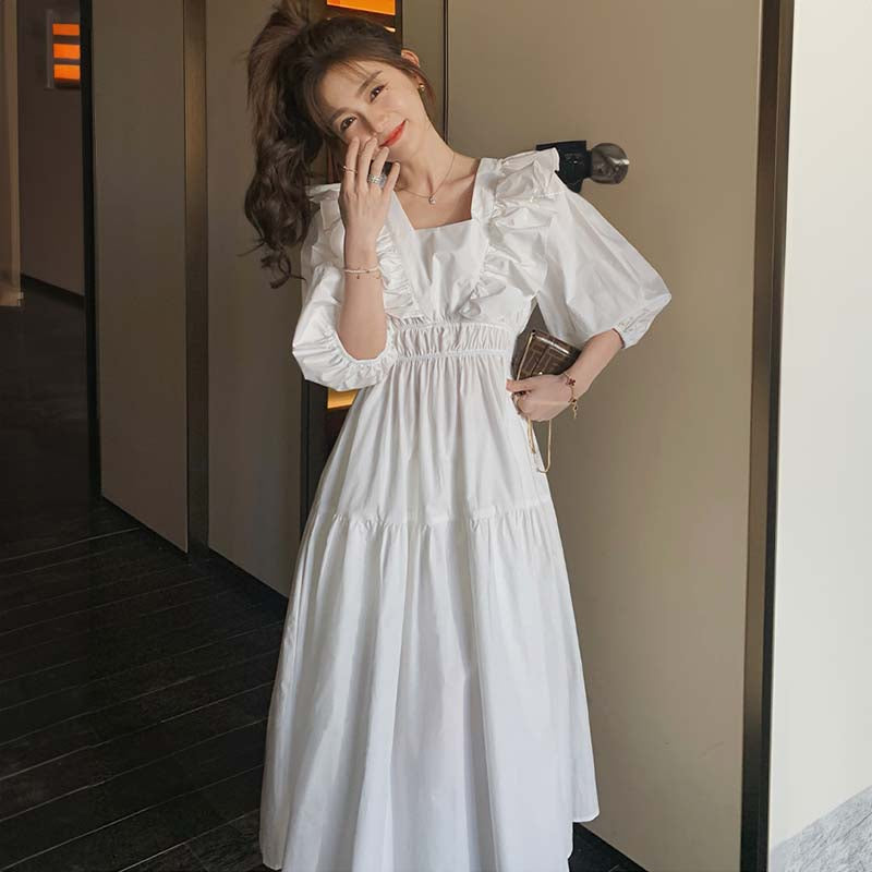 ショルダーフリルワンピース(3colors)