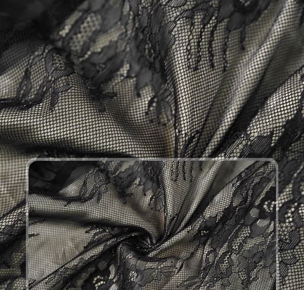 ラッフルケープコンビシアーレースマーメイドワンピース