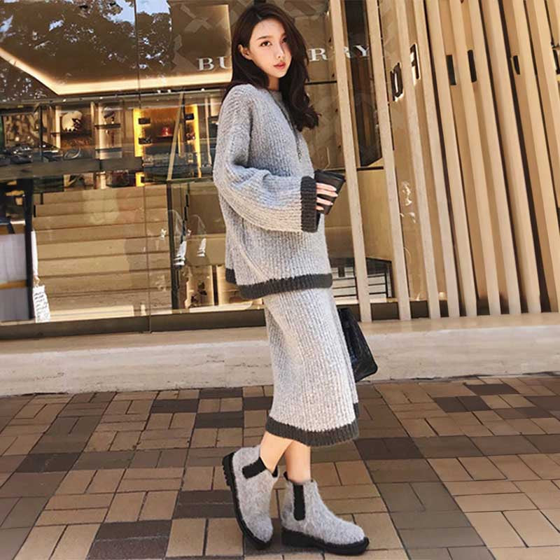 ブラックラインニットセットアップ