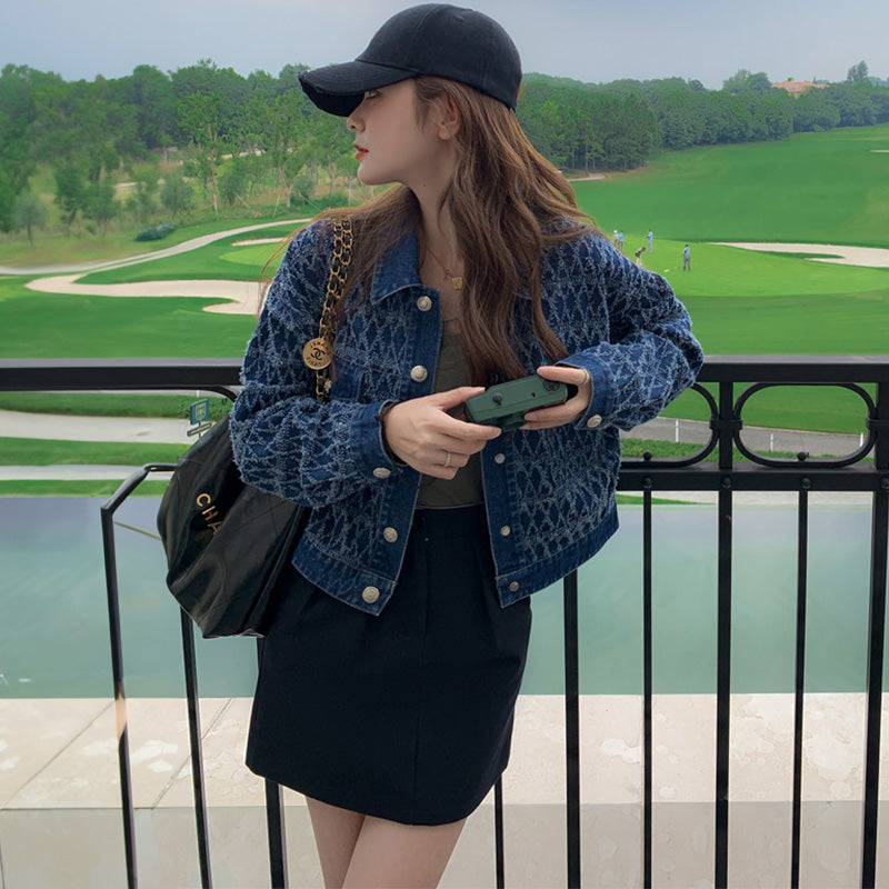 ダイヤモンドフリンジデニムジャケット