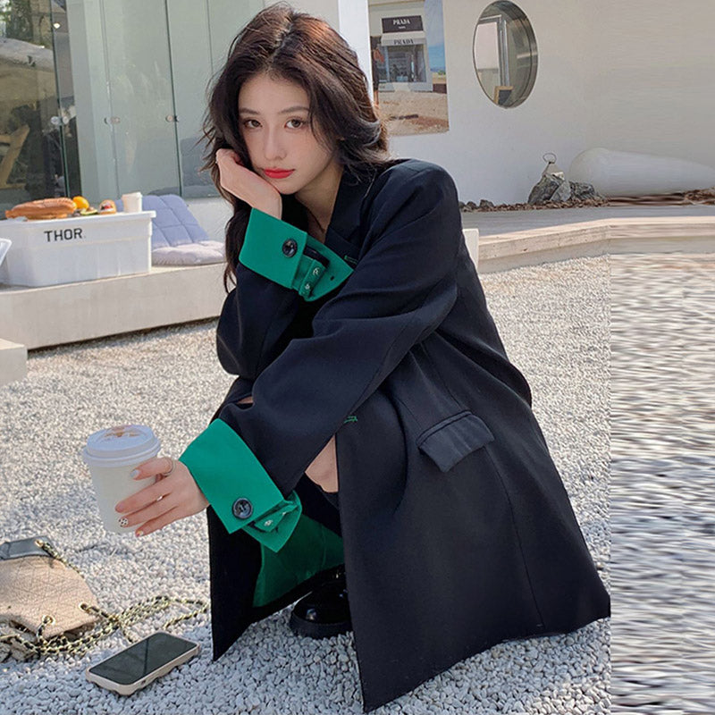 ベルスリーブツートンジャケット