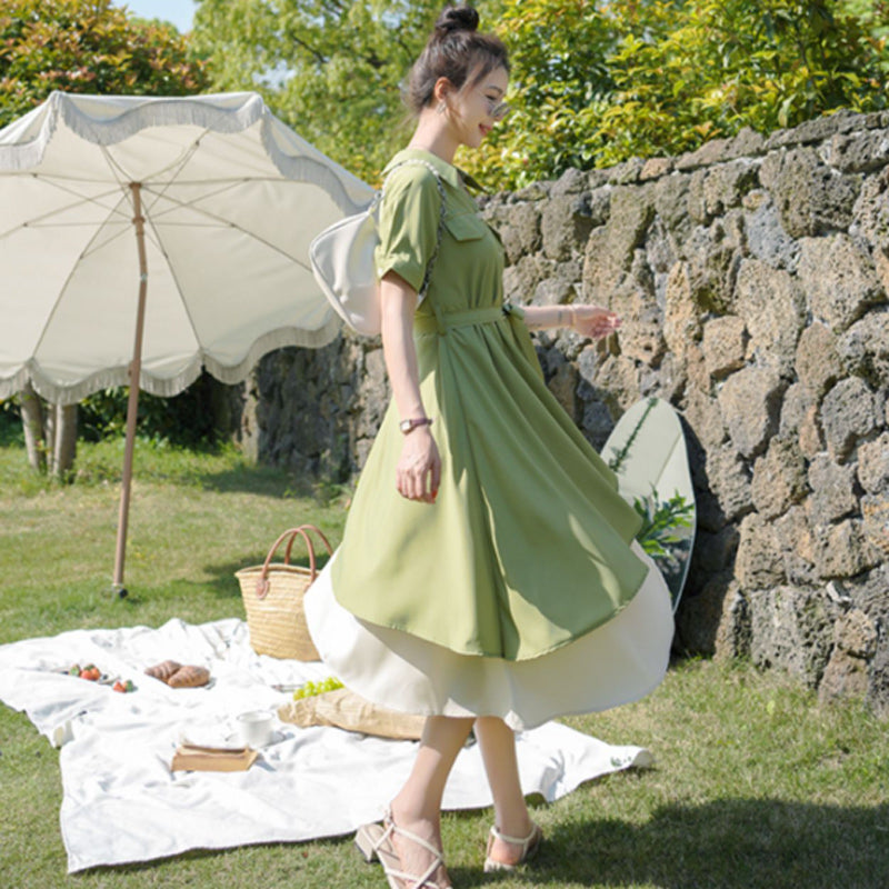 アシンメトリーレイヤードワンピース