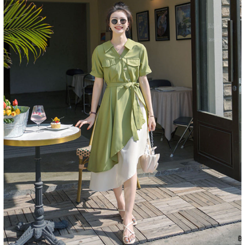 アシンメトリーレイヤードワンピース