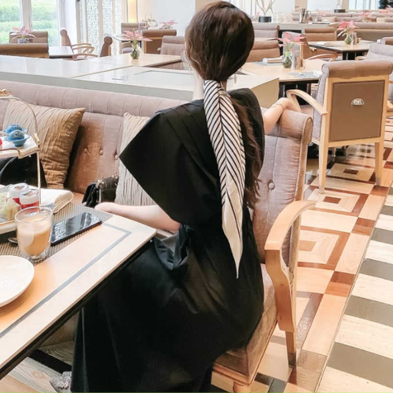 フレアスリーブフロントプリーツマキシワンピース(2colors)