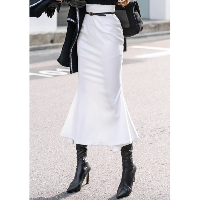 マキシ丈マーメイドスカート(2colors)