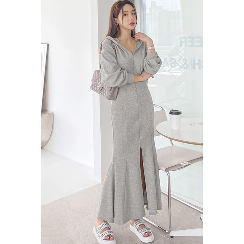 フーディースウェットワンピース(2colors)