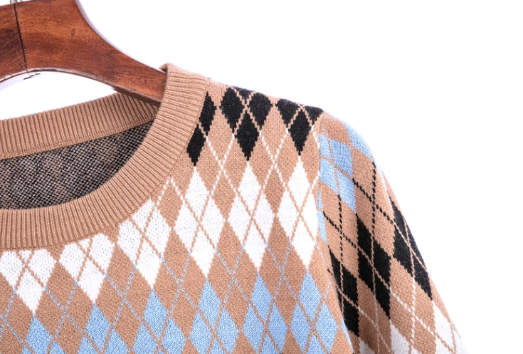 アーガイルニットセットアップ