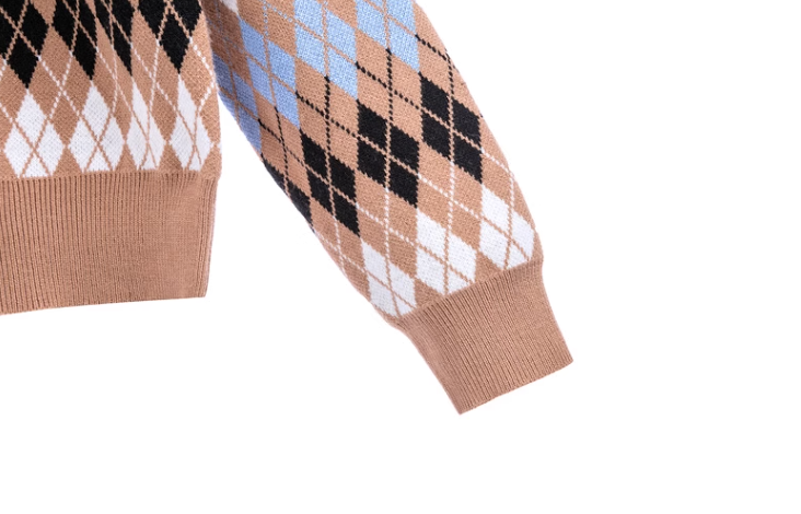 アーガイルニットセットアップ