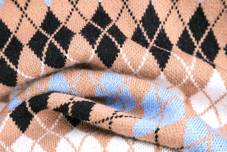 アーガイルニットセットアップ