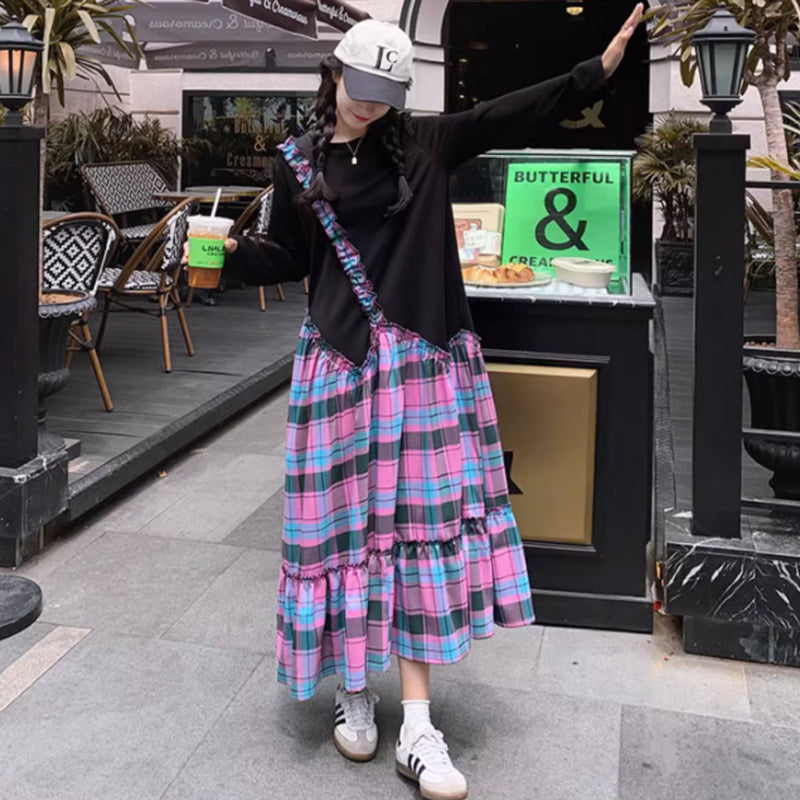 ワンショルダーストラップワンピース