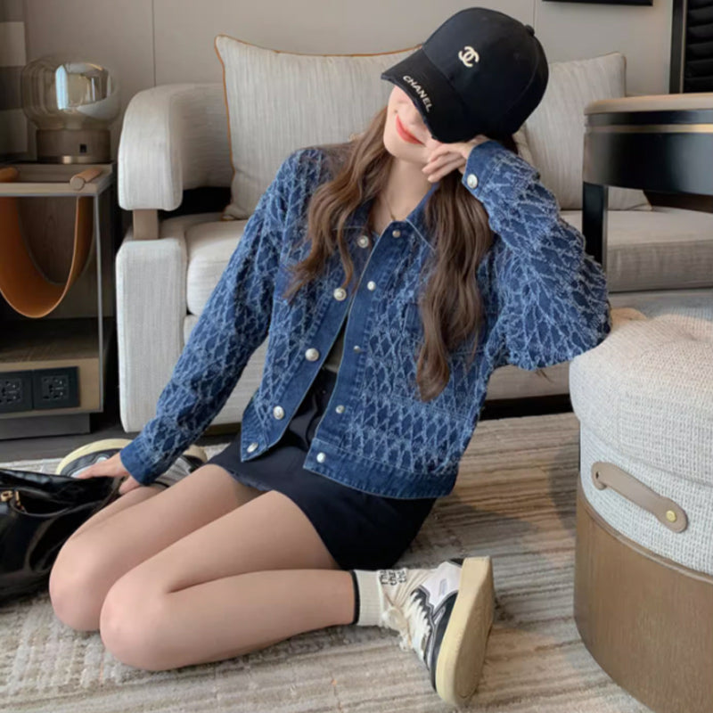 ダイヤモンドフリンジデニムジャケット