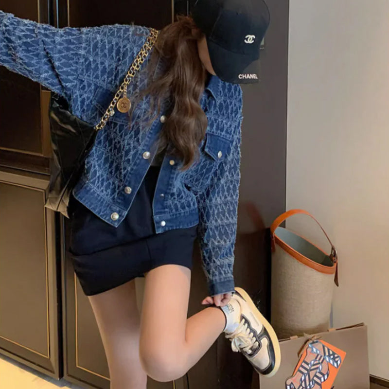 ダイヤモンドフリンジデニムジャケット