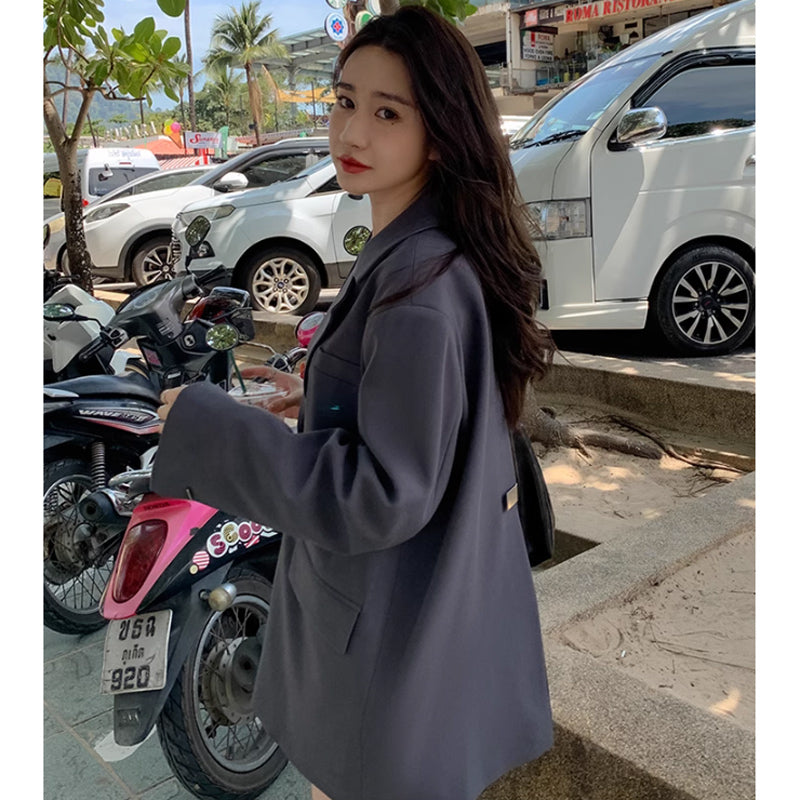 ミディ丈テーラードジャケット(3colors)