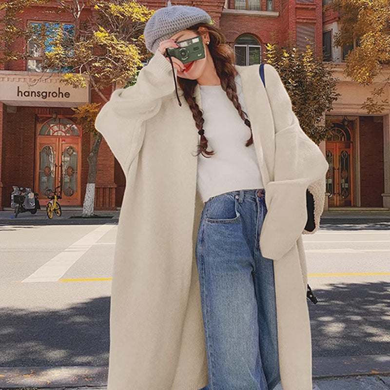 ノーカラーロングコーディガン(4colors)