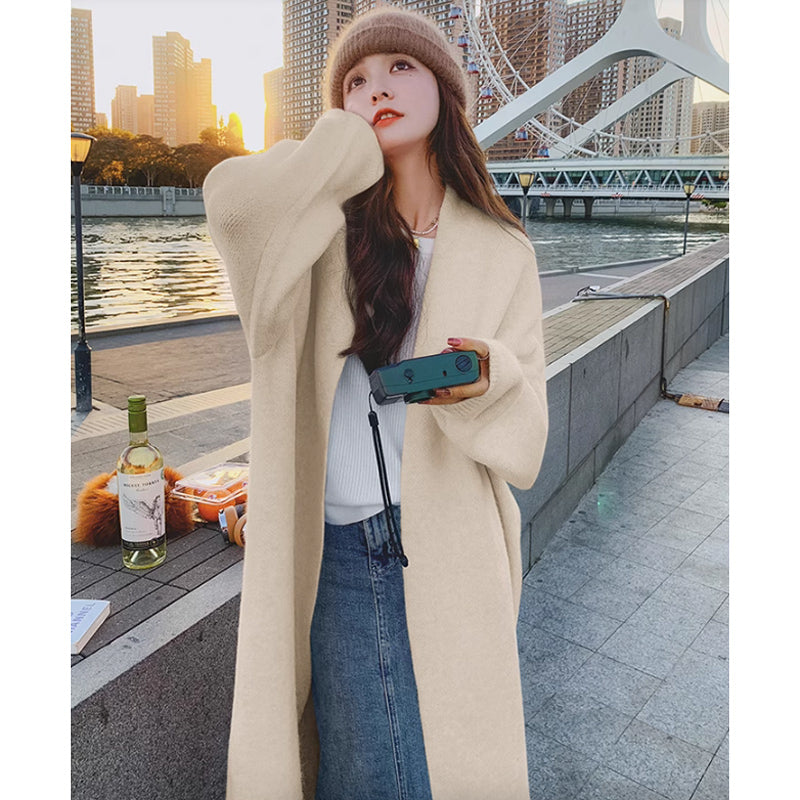 ノーカラーロングコーディガン(4colors)